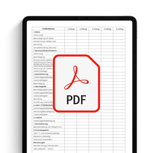 Kostenlose Checkliste für Leitern und Tritte