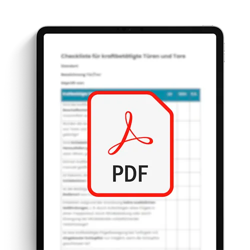 Checkliste_kraftbetätigteTürenundTore