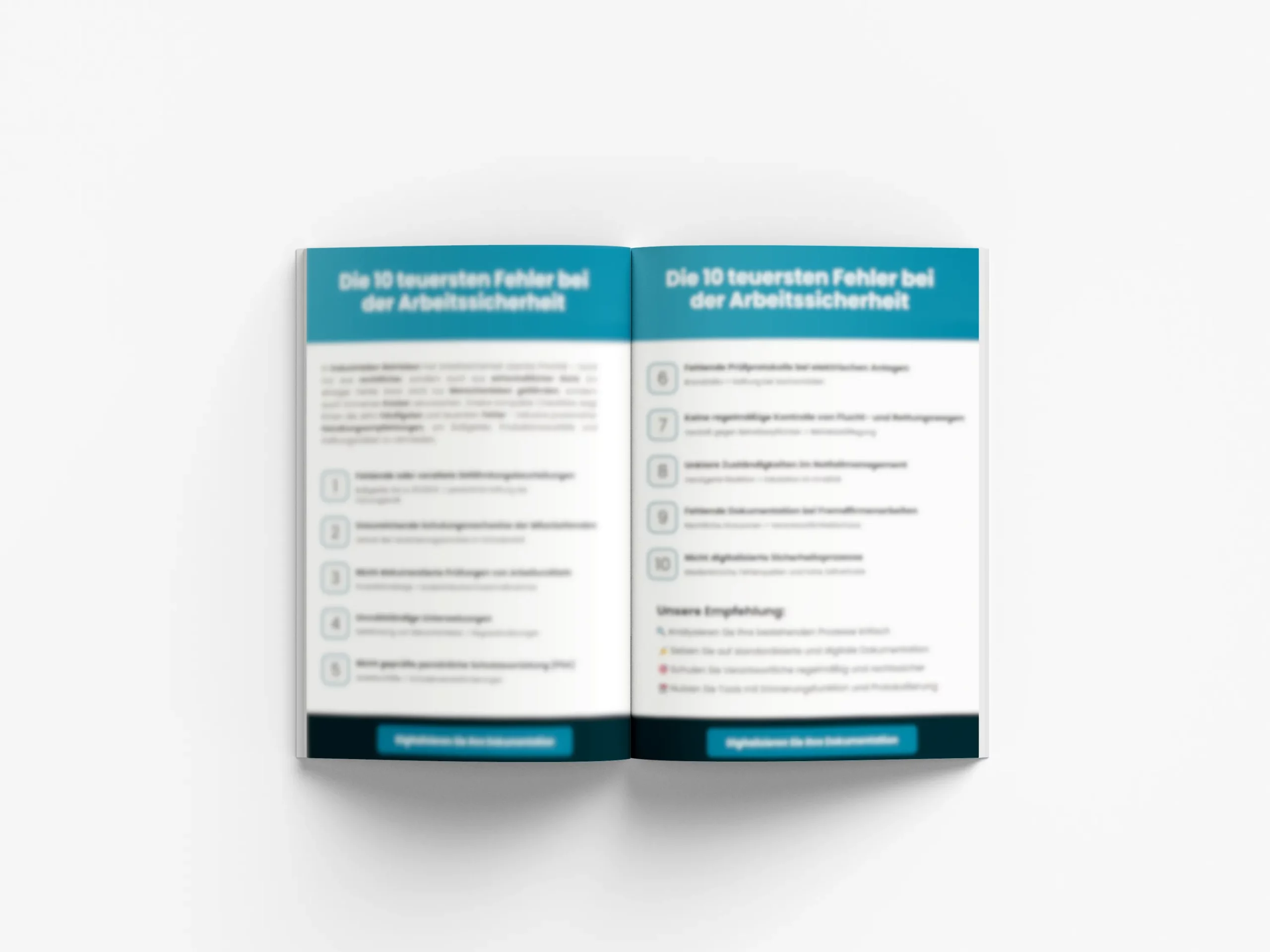 Die 10 teuersten Fehler in der Arbeitssicherheit – Checkliste