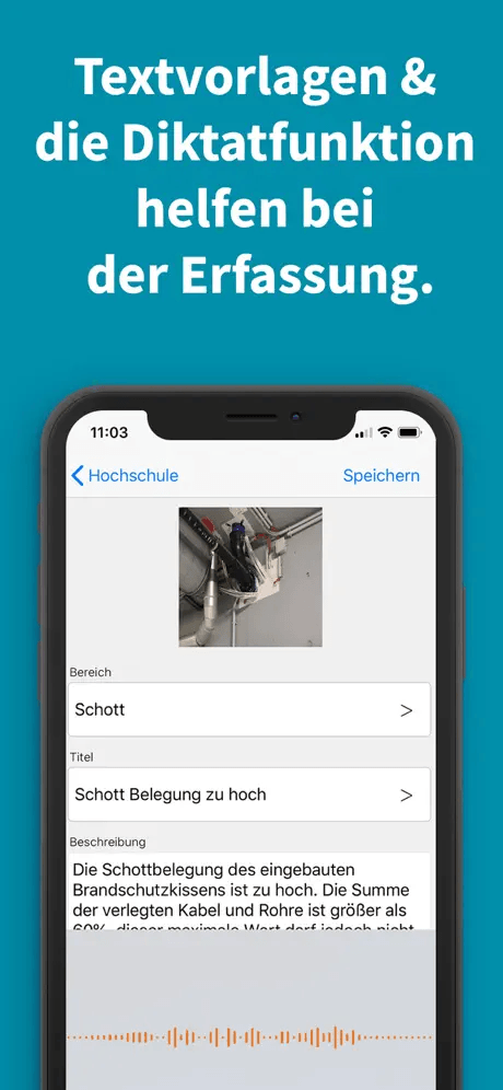 KEVOX GO App mit Textvorlagen und Sprachnotizen